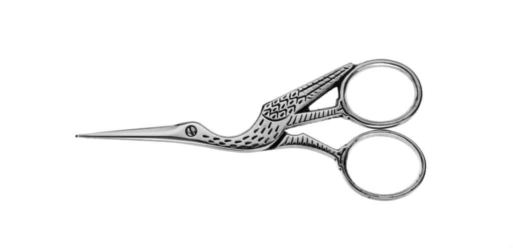 Pair of embroidery scissors